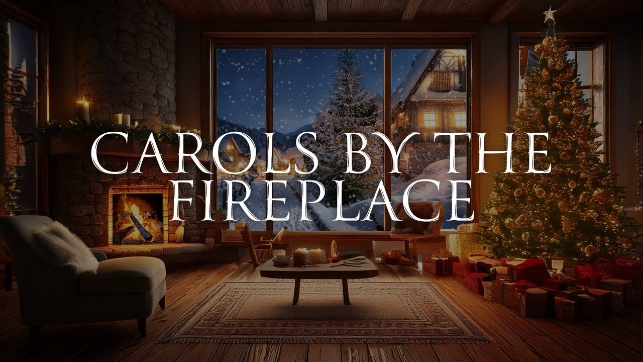 Christmas Carols & Bible Verses by the Fireplace | Miracle Channel