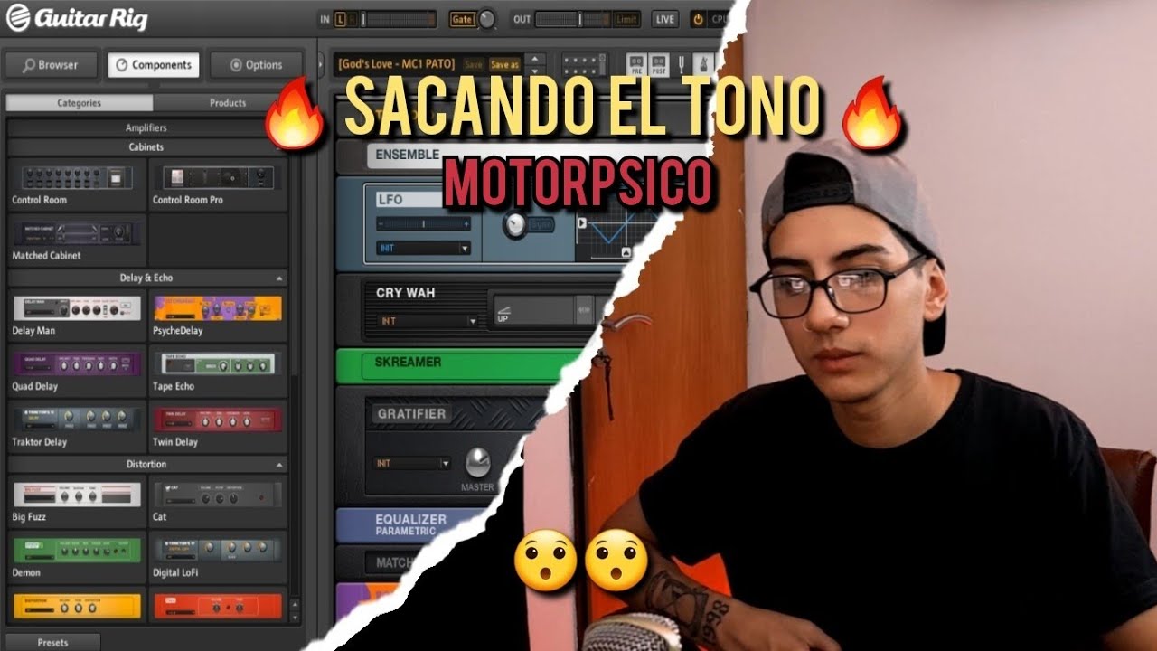 SACANDO EL TONO: Motorpsico PATRICIO REY Y SUS REDONDITOS DE RICOTA | Guitar Rig 5 😮