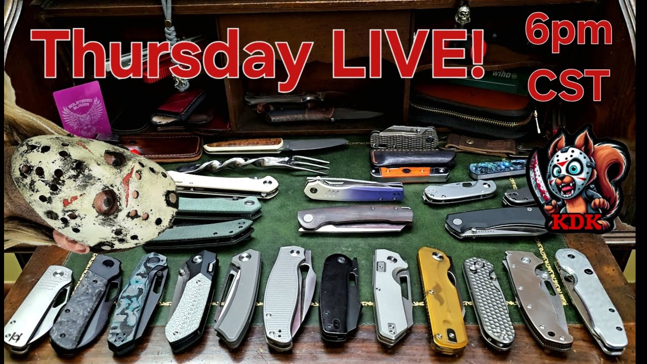 Thursday LIVE! What's the New Knife Buzz? Knife Makers! Knife Shows!