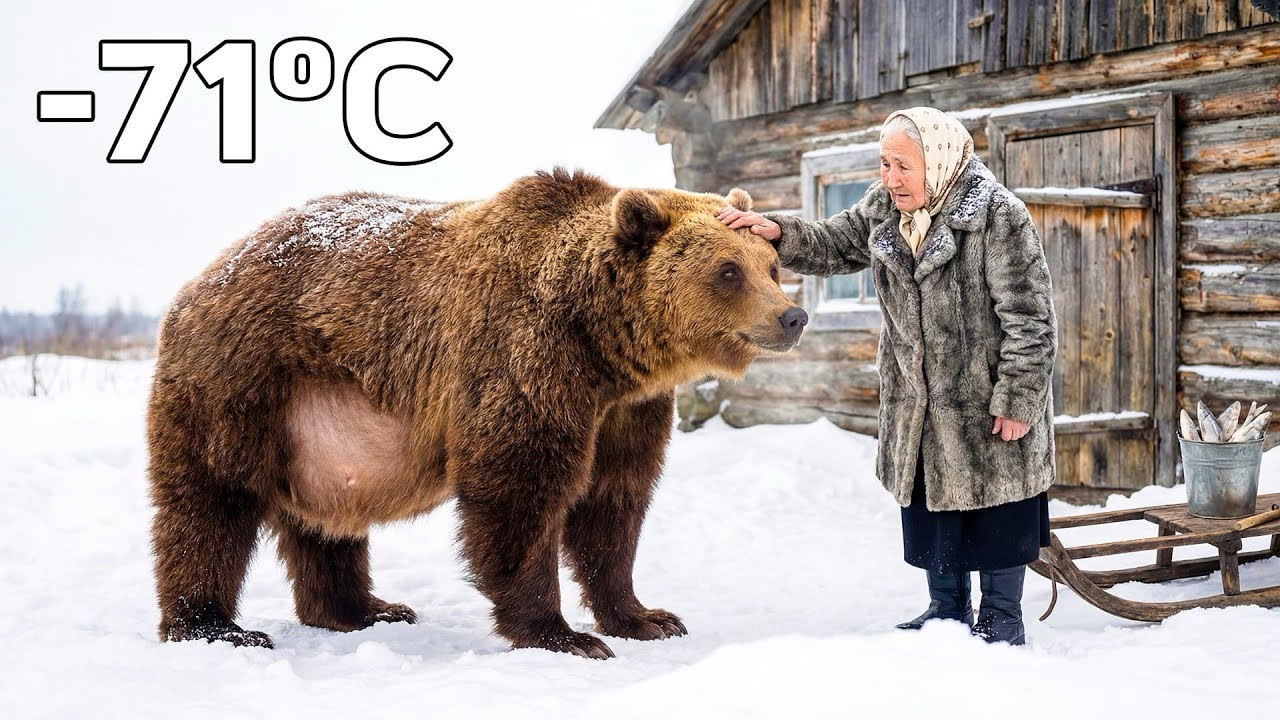 🐻 The Bear She Raised as a Cub Returned Pregnant to Her Door Years Later in -71°C Siberia