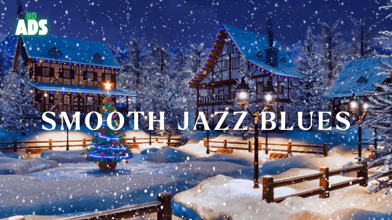 Smooth Jazz Blues ☕❄️ Cozy Winter Night Vibes | Relaxing Jazz for Calm Evenings