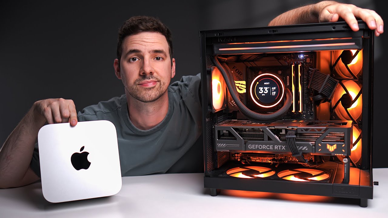 Самый быстрый Mac от Apple против моего ПК с RTX 5090 за 4396 долларов.