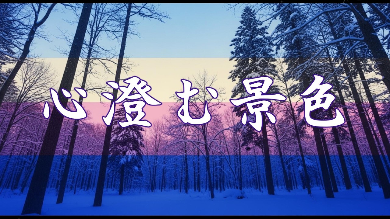 作業用BGM｜富良野・麓郷 原生林雪原の朝、静かな白の世界で心が静かに整う60分、自然だけの映像とソロジャズピアノが今日も安心を支える長時間ヒーリング