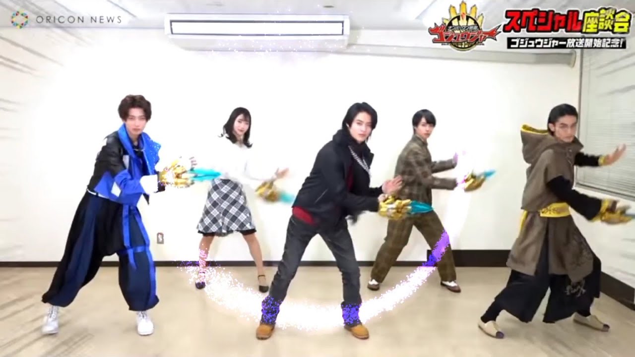 Gozyuger Henshin Pose in Oricon Interview... 😱