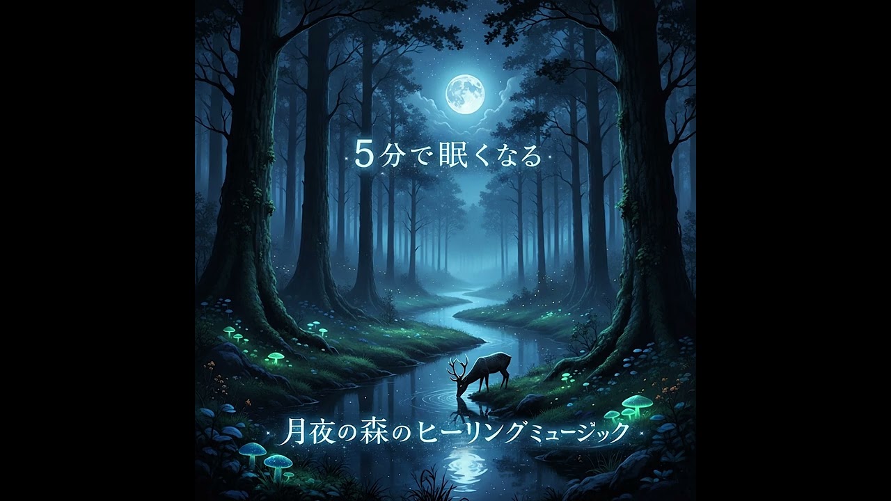 [睡眠用BGM]月夜の森のヒーリングミュージック