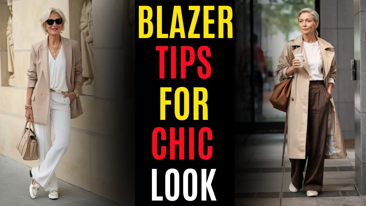 THE 5 Tips to Style Blazer and Look Elegant, Youthful Even After 60