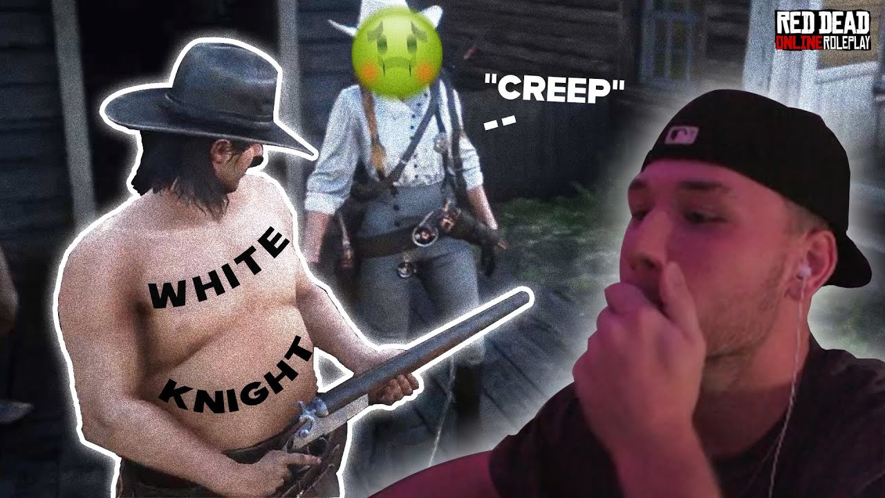 Creepy White Knight in Red Dead RP