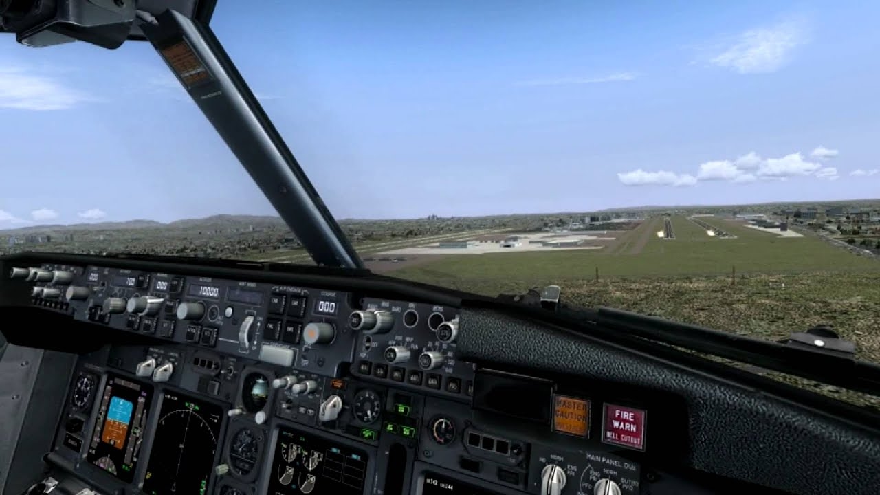 PMDG NGX! Maiden flight/approach