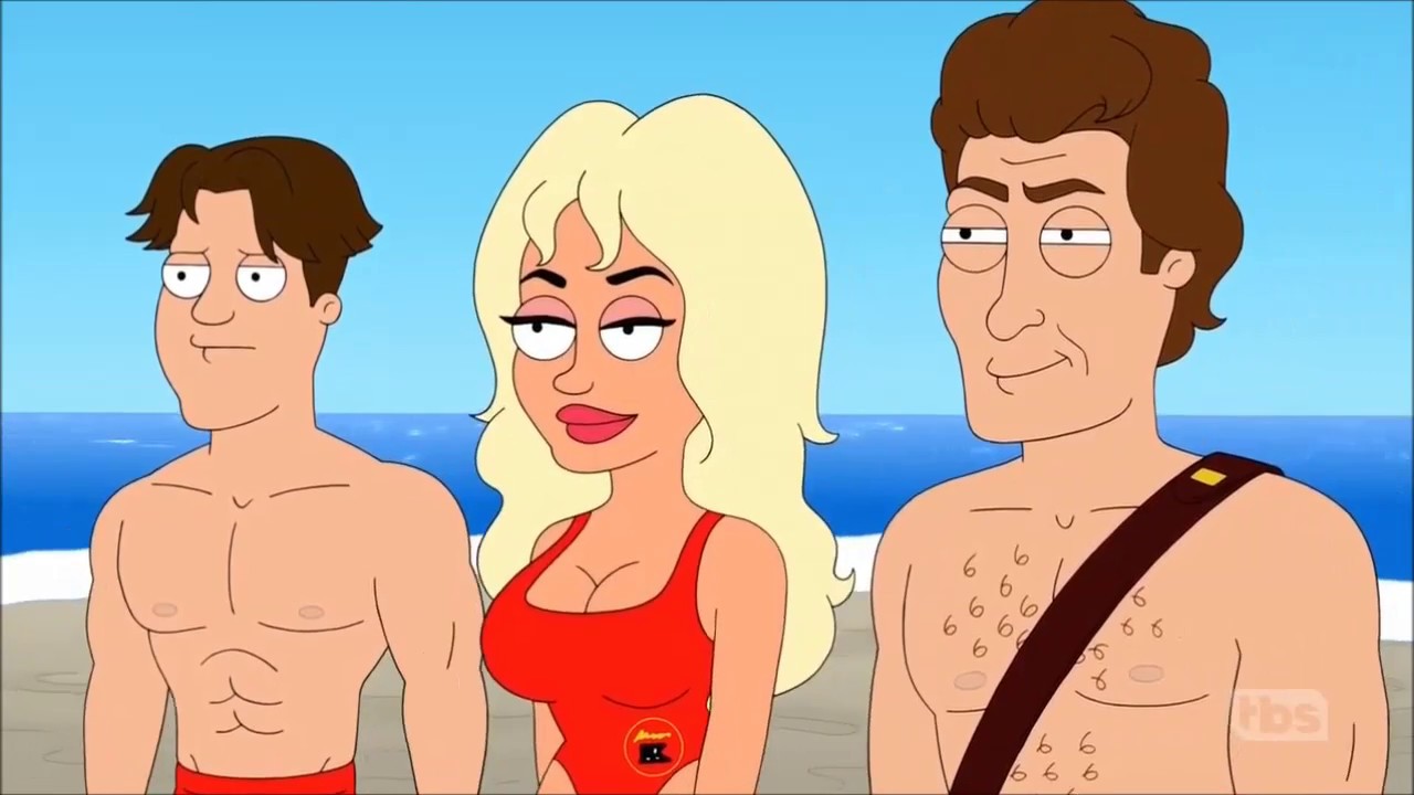 American Dad Roger Baywatch Lifeguard Compilation