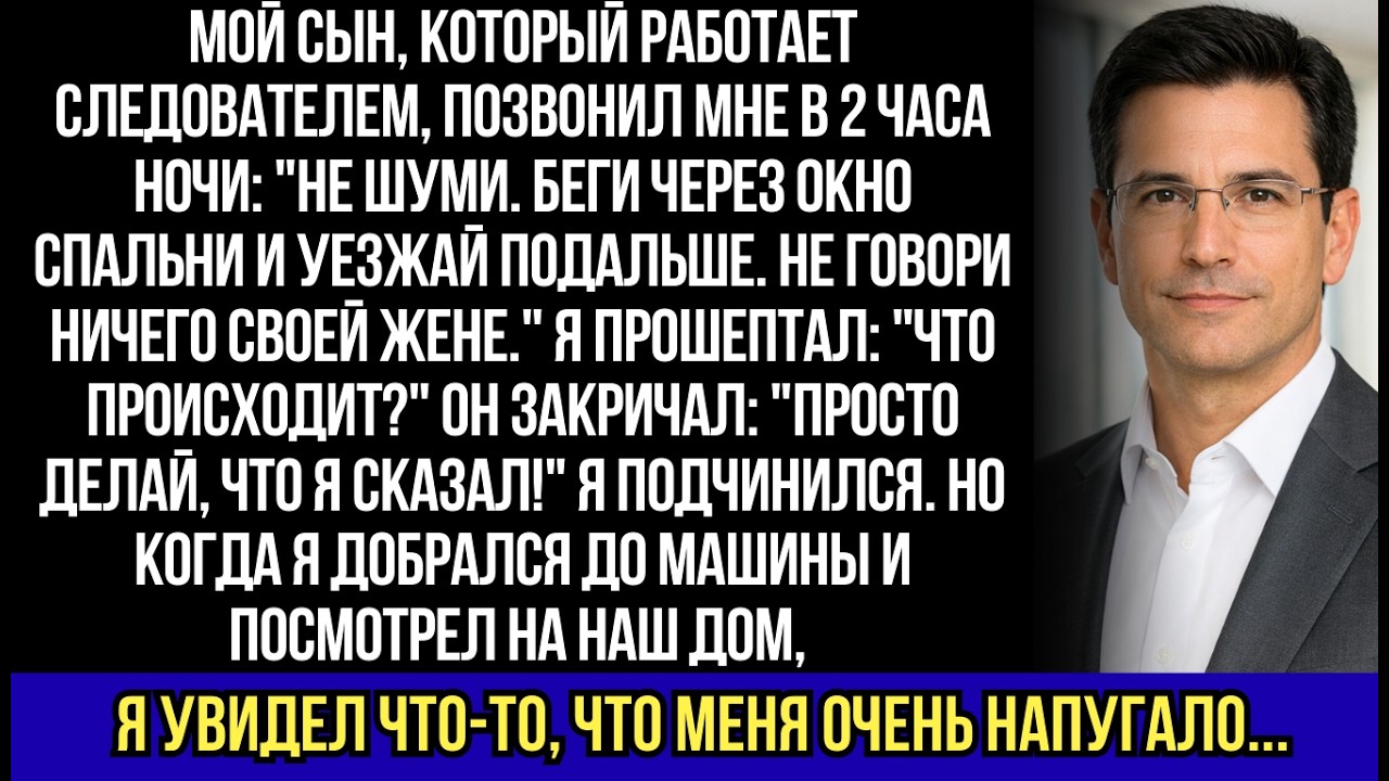Мой сын (который следователь) позвонил мне в 2 часа ночи: 