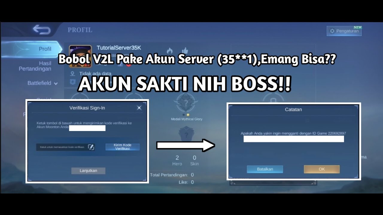 Cara Jebol Verifikasi 2 Langkah Mobile Legends