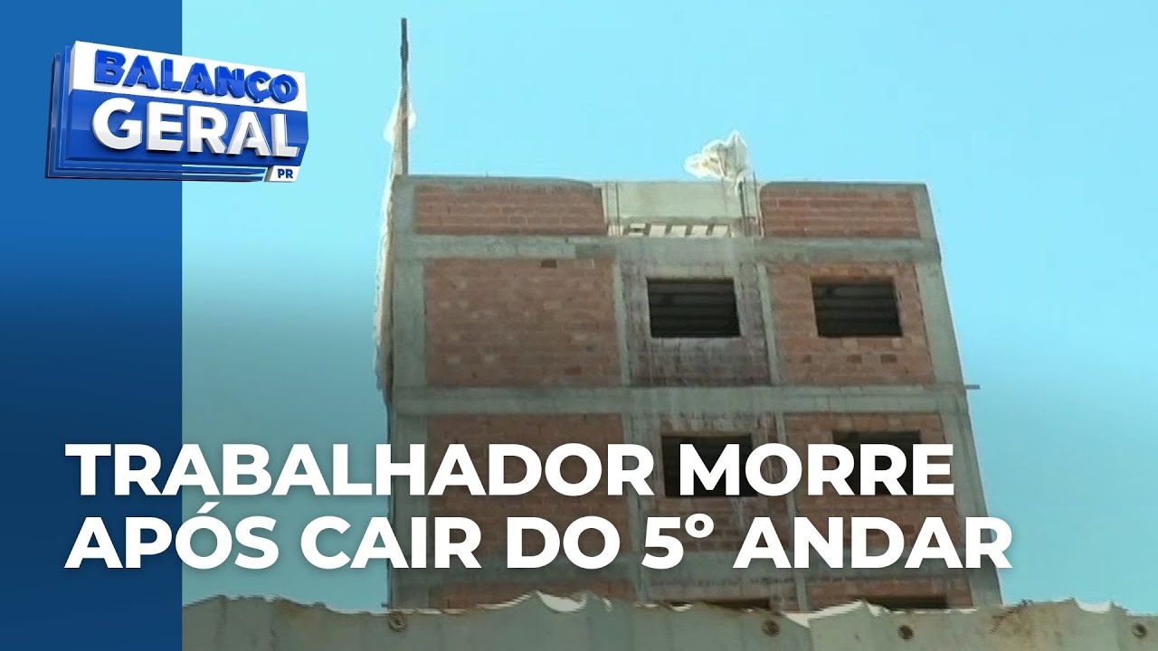 Trabalhador sofre queda do 5⁠º andar de prédio em construção e morre após resgate no Paraná
