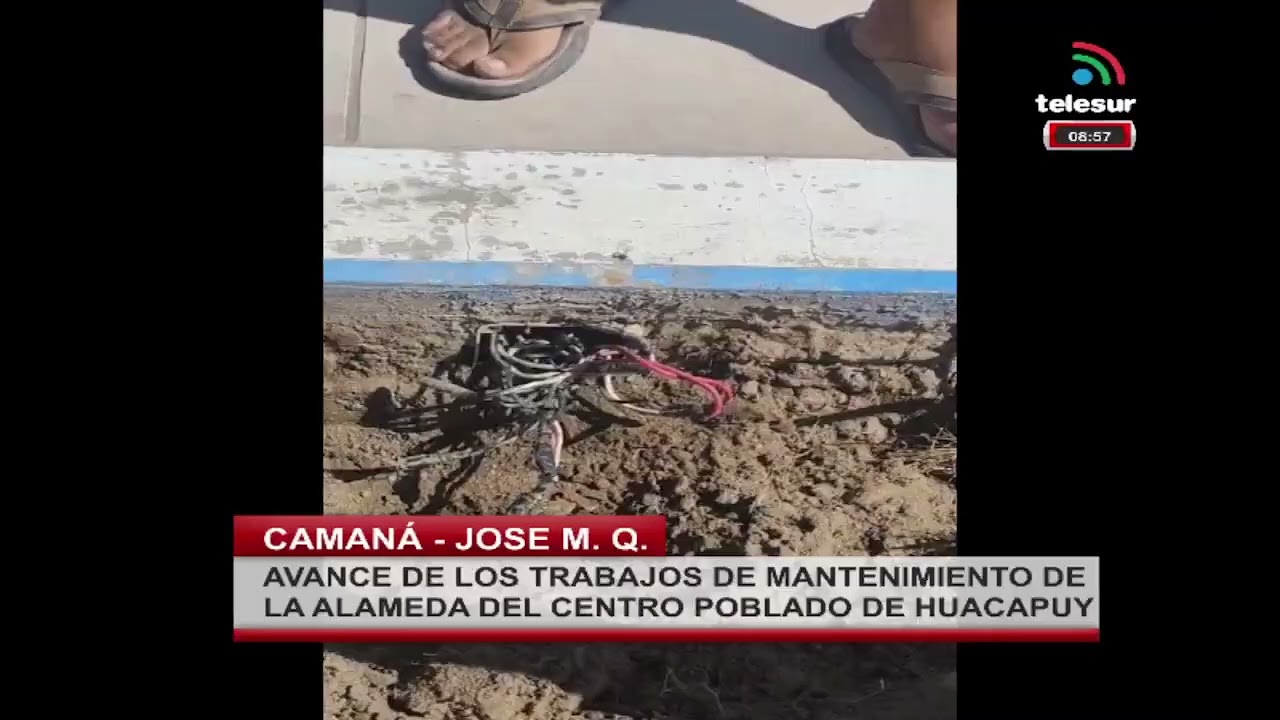 AVANCE DE LOS TRABAJOS DE MANTENIMIENTO DE LA ALAMEDA DEL CENTRO POBLADO DE HUACAPUY - #camana