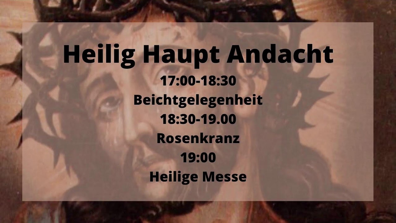 Heilig-Haupt-Andacht live aus St. Egid