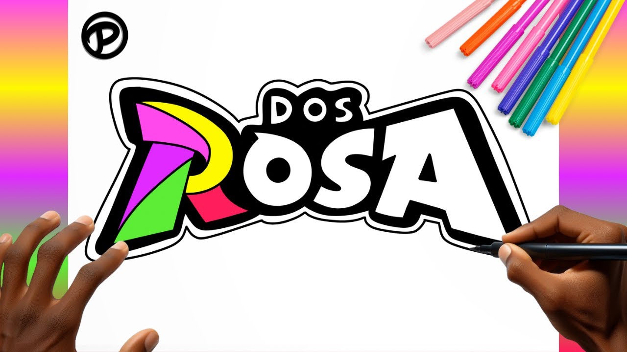 Como desenhar a Logo dos Rosas passo a passo