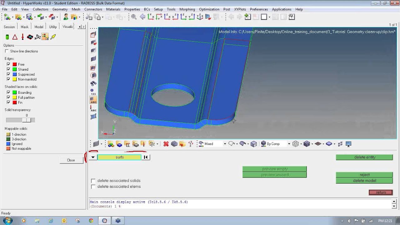 Tutorial  Geometry clean up