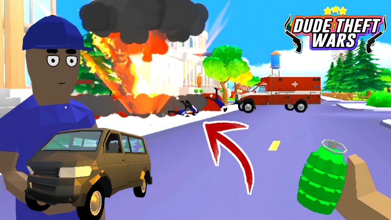 OM DUDE RIBUT LAGI SAMA PAK POLL || Dude Theft Wars 