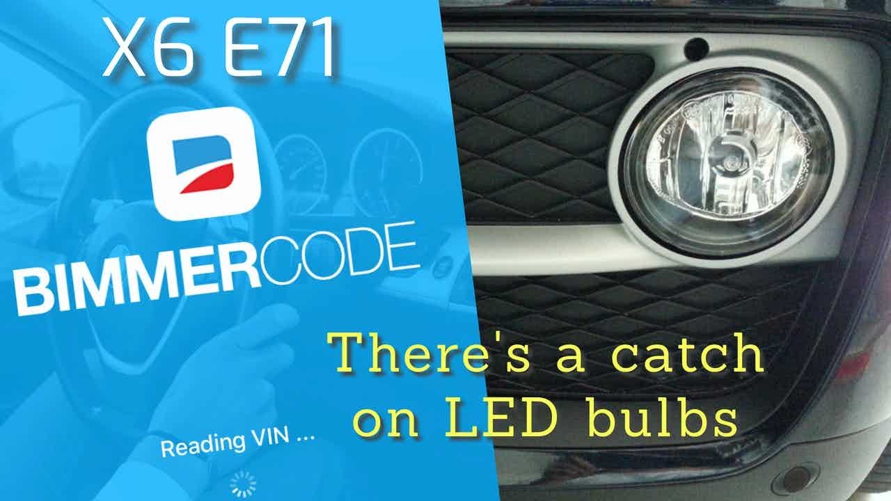 Обзор BimmerCode и подземного освещения X6 E71. Проблемы со светодиодными противотуманными фарами.