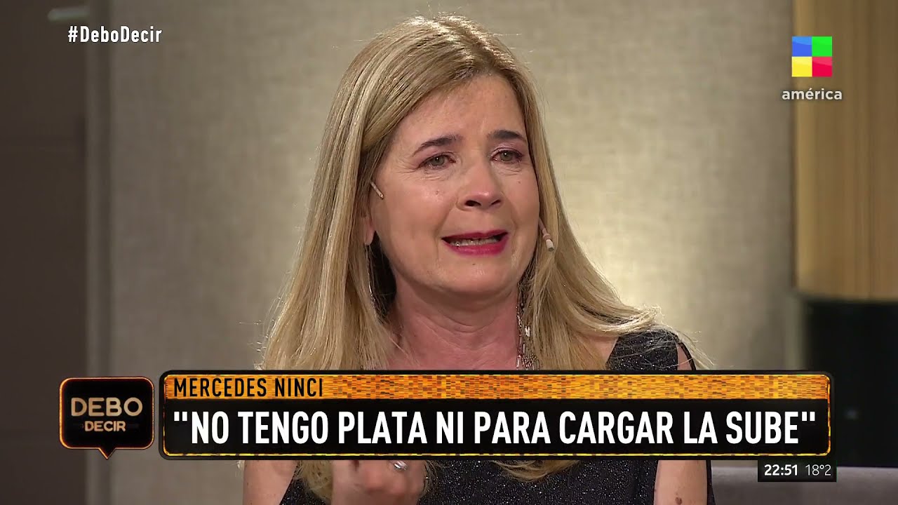 La angustia de Mercedes Ninci: 