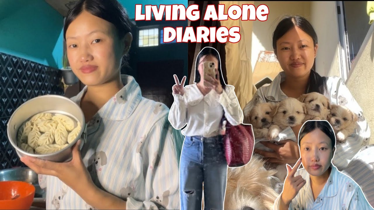 Living alone diaries | Making momo | Grocery shopping 🛍️