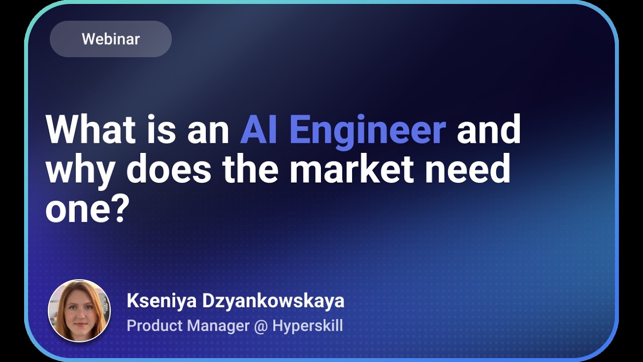What is an AI Engineer and why does the market need one?