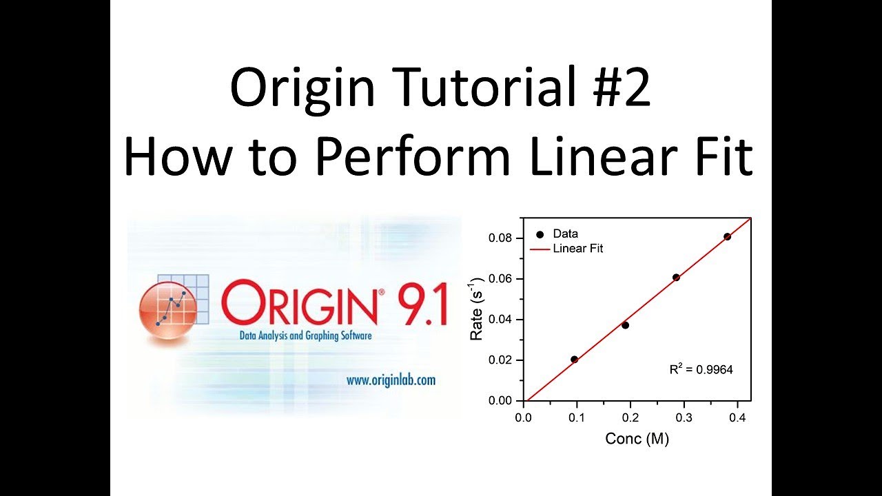 Linear Fitting: How to perform linear fitting/regression in Origin