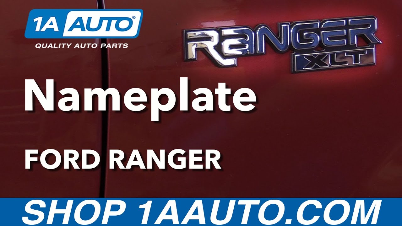 Как заменить эмблему на табличке с названием модели Ford Ranger 96-05
