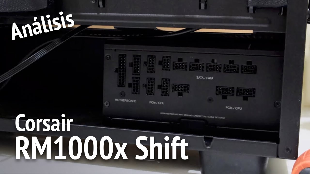 Análisis: Corsair RM1000x Shift, conectores en el lateral para facilitar el montaje