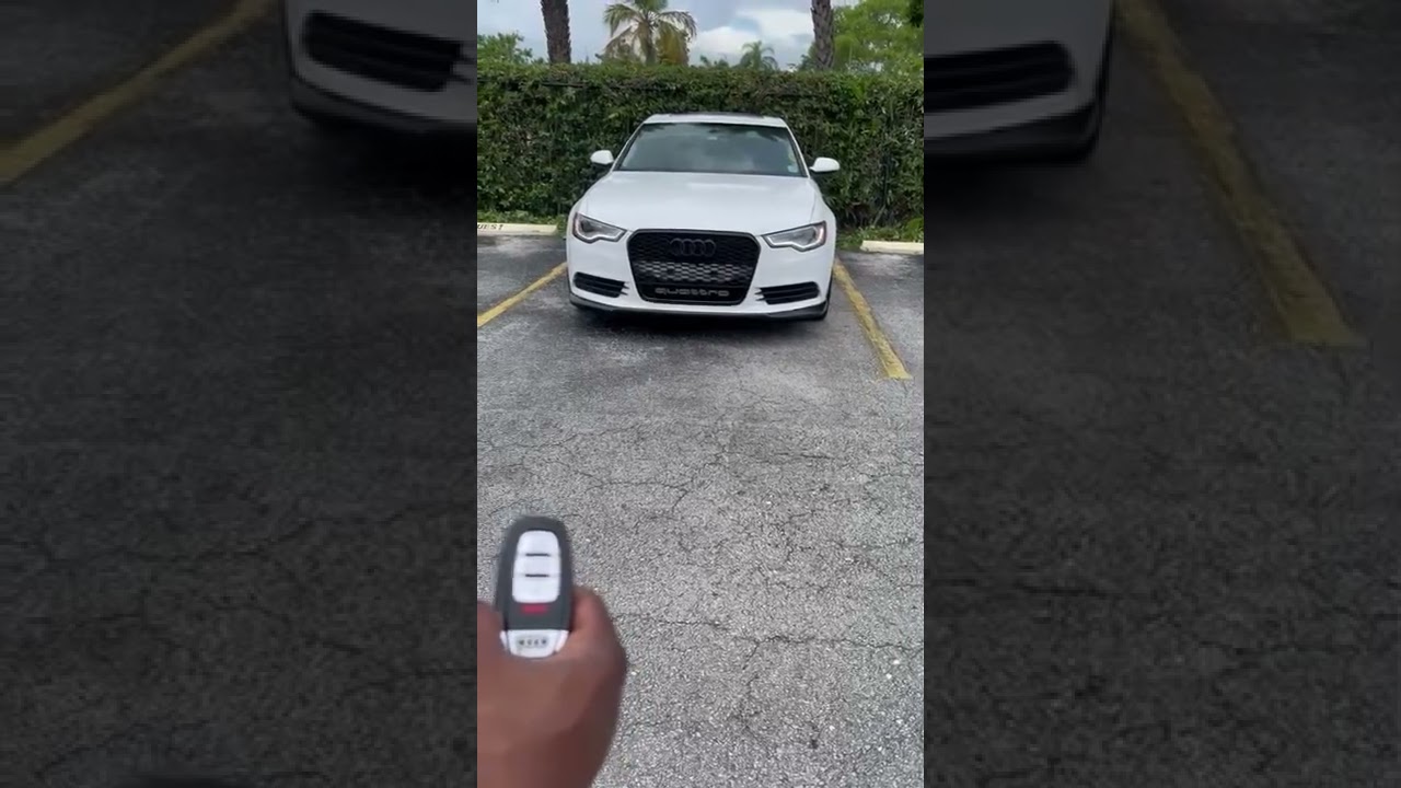 Audi A6 remote start (key), UK