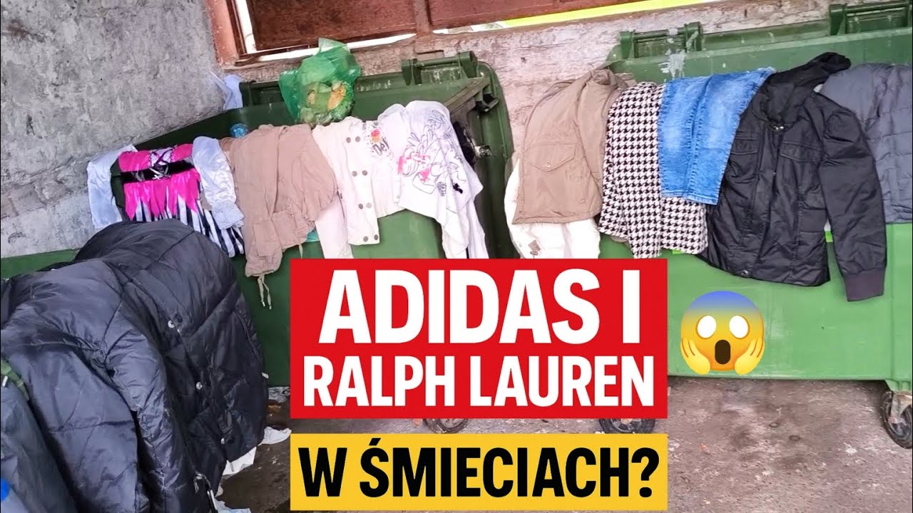 Ludzie wyrzucają do śmieci markowe rzeczy Adidas, Guess, Ralph Lauren! Skarby ze śmietnika 