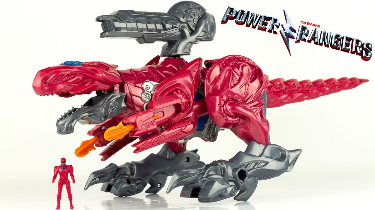 Power Rangers Zord Légendaire Deluxe Tyrannosaure Ranger Rouge Jouet Dinosaure Toy Review Megazord