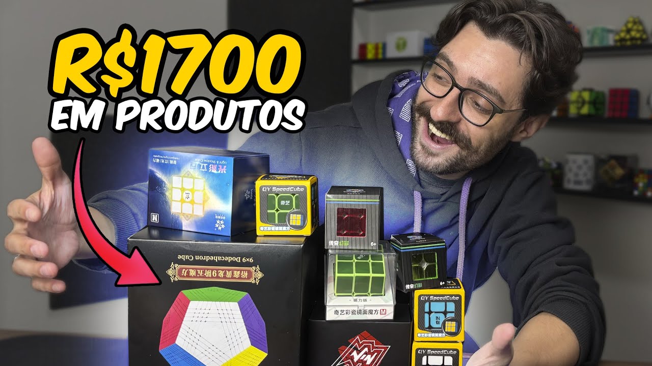 MEGA UNBOXING Cubos Mágicos, o que Chegou de Novo!