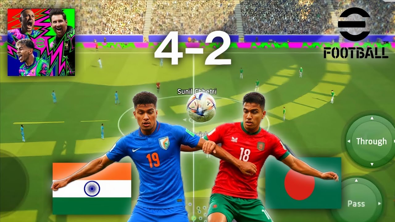 India vs Bangladesh ⚽ football  match #efootball 