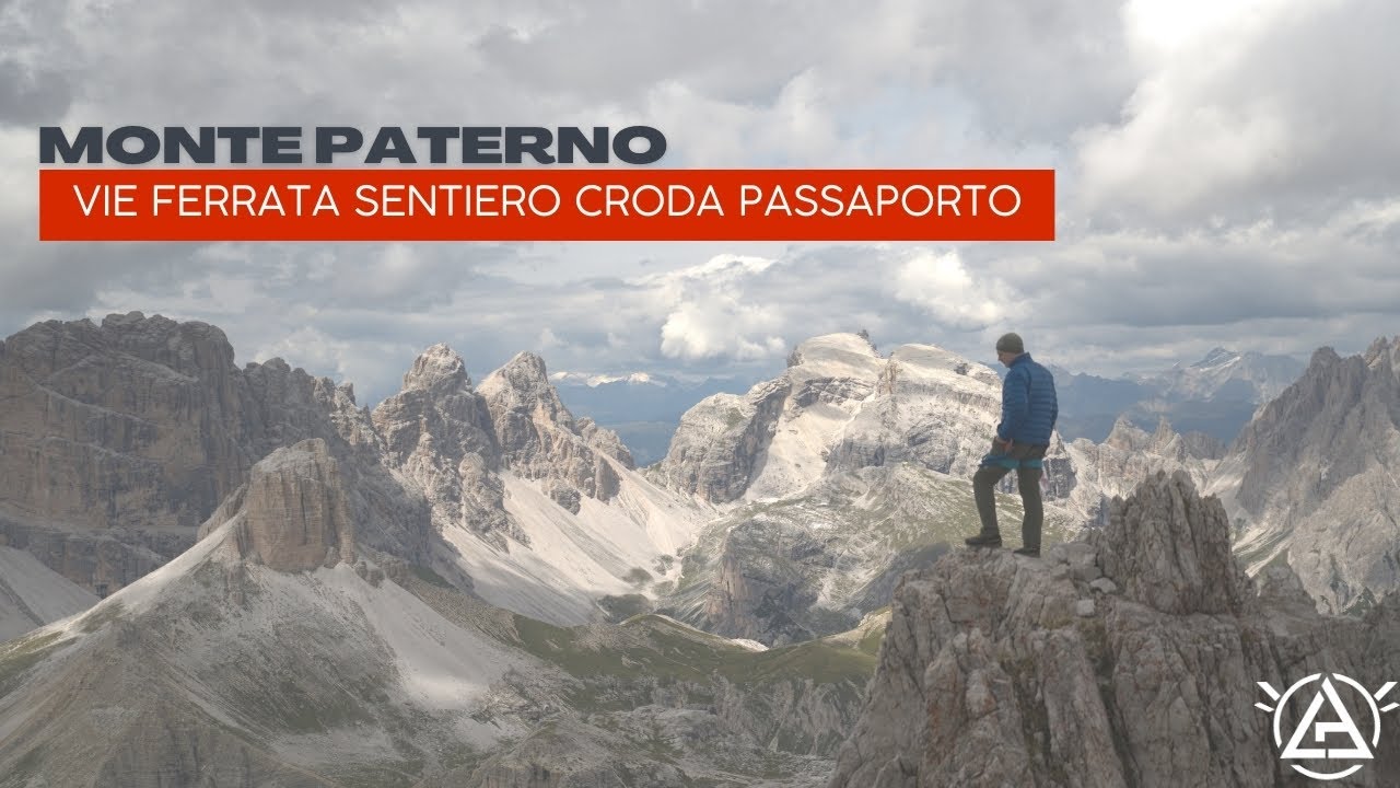 Dolomity - Via ferrata Sentiero Croda Passaporto - Wejście na szczyt Monte Paterno 2744 m.n.p.m