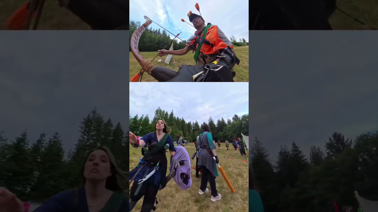 Командная работа воплощает мечту в реальность! #amtgard #larp #archery