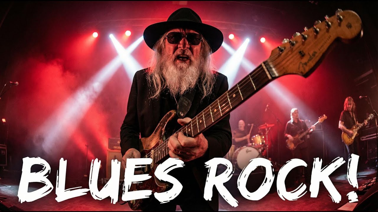 Eric Clapton, Jimi Hendrix, ZZ Top, BB King, Muddy Waters – Classic Rock Blues with Powerful Vocals