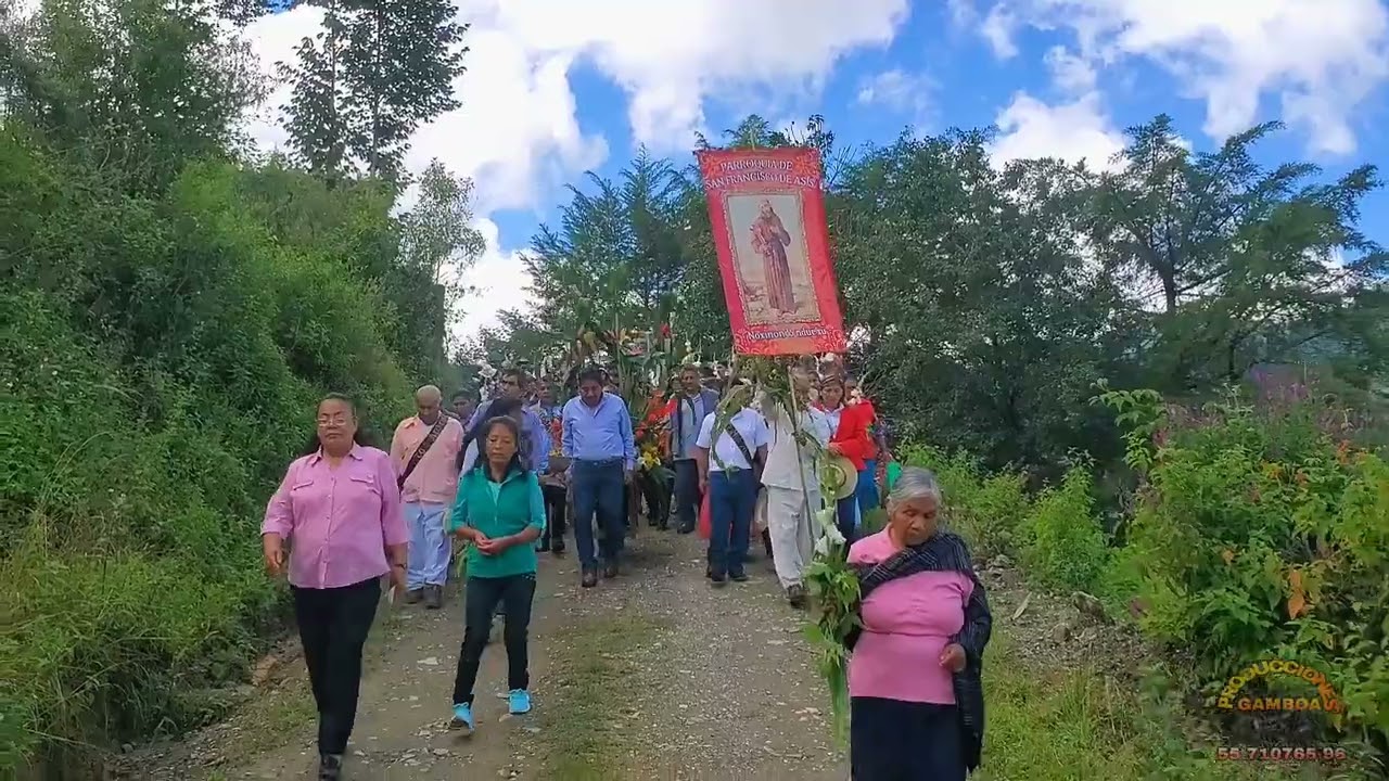 4 DE OCTUBRE 2023 SAN FRANCISCO HUEHUETLAN OAXACA PROCESIÓN  AL SANTO PATRON SAN FRANCISCO DE ASÍS