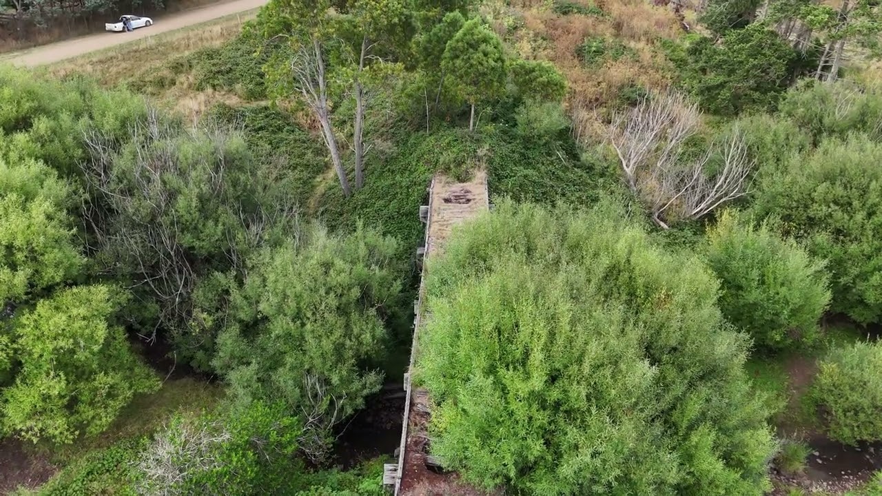 Trestle bridge over the Little Coliban river between Tylden and Fern Hill