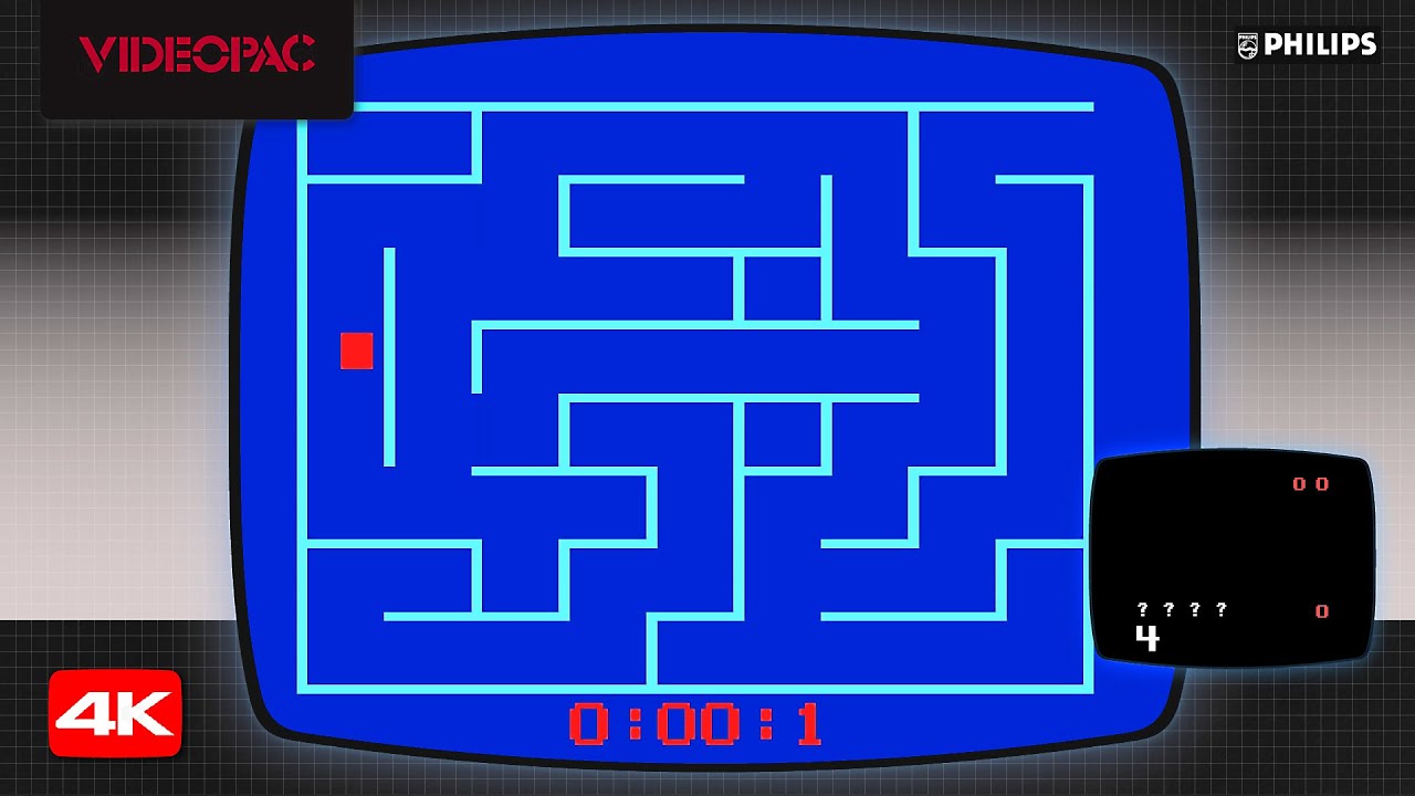 Philips Videopac - A labyrinth game / Supermind (1981) (Videopac 32) Longplay