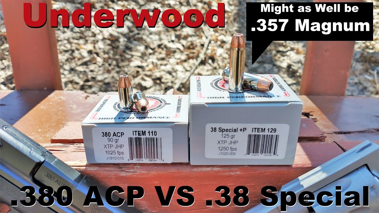 😲So Much for .380 ACP and .38 Special Being Comparable! Underwood XTP Ammo