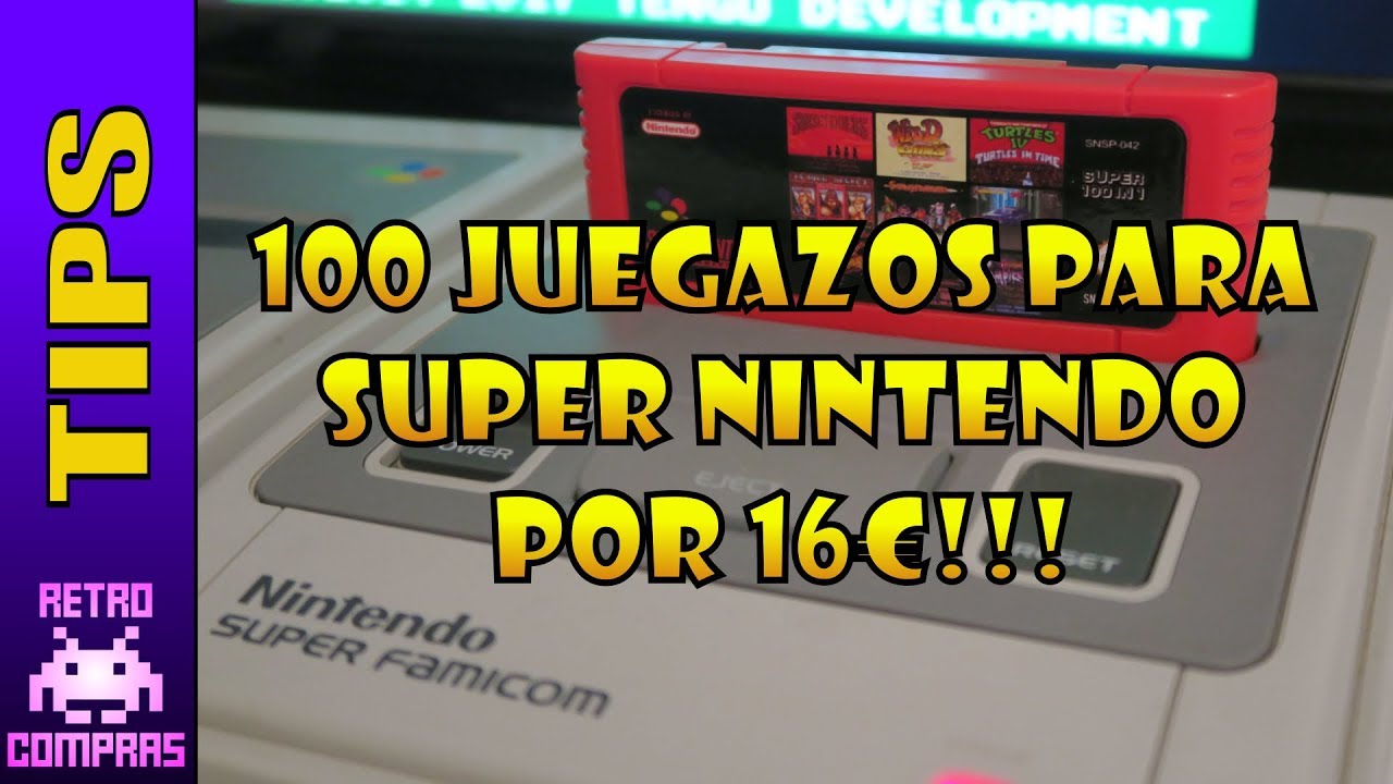 🕹️🛒 100 juegazos en un Cartucho para Super Nintendo