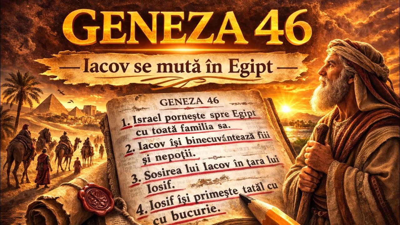 Geneza 46 – Mutarea seminței lui Israel în Egipt  🐫🚶‍➡️