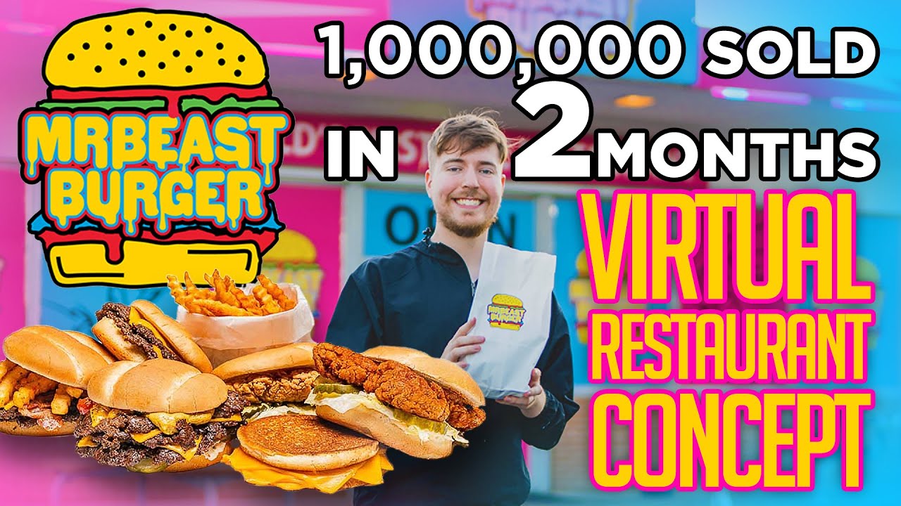 MrBeast Burgers Sells 1,000,000 Burgers in 2 Months Using Virtual Restaurants