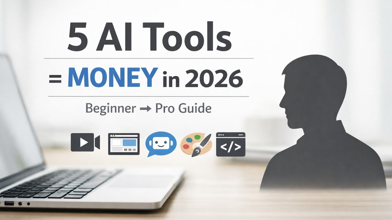 5 AI Tools That Can Make You Money in 2026 (Beginner → Pro Guide)