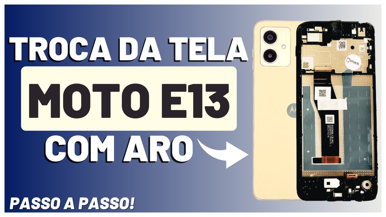 COMO TROCAR A TELA COMPLETA DO MOTOROLA MOTO E13 PASSO A PASSO!