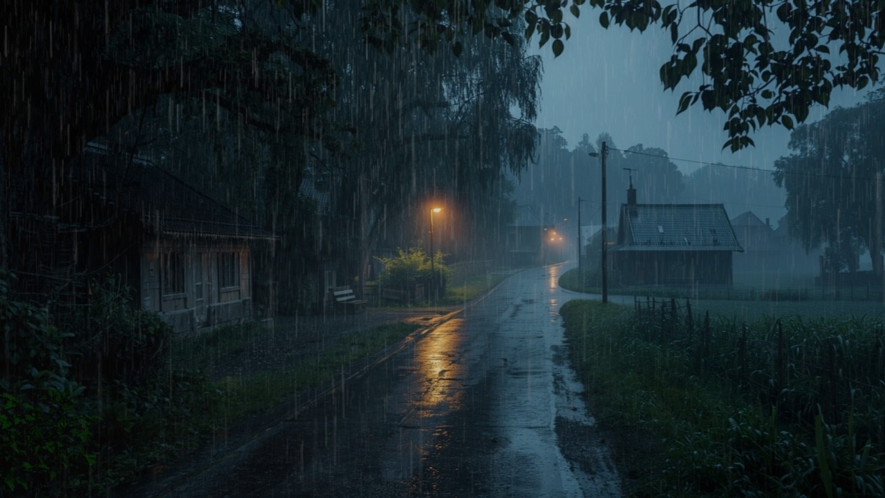 Heavy Rain To Sleep Immediately - ASMR, Rain Sounds For Relaxing Your Mind And Sleep Tonight