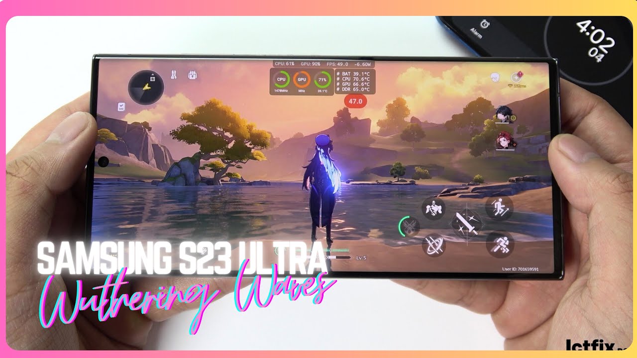 Samsung Galaxy S23 Ultra Wuthering Waves Gaming test 2024 | Snapdragon 8 Gen 2, 120Hz Display