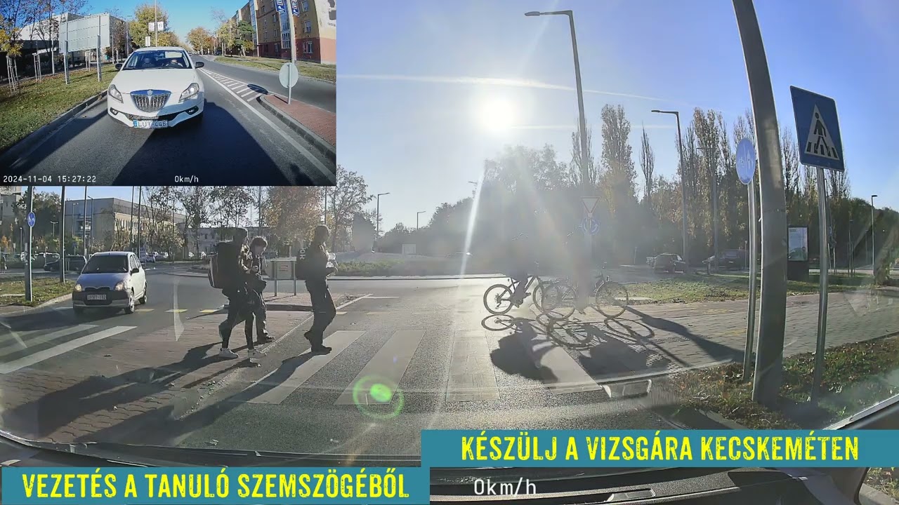 Készülj a forgalmi vizsgára Kecskeméten - Vezetés a tanuló szemszögéből 1.rész