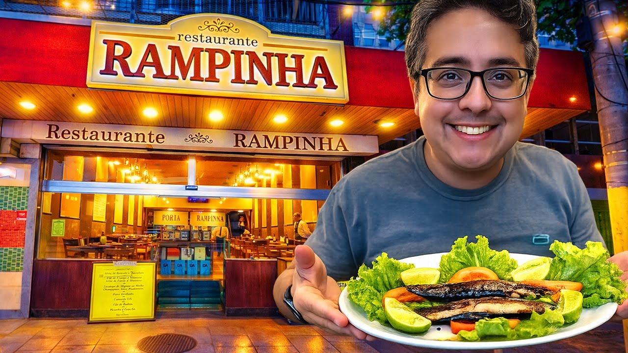 Restaurante Rampinha delícias Portuguesas na Praça da Bandeira! 🍷🐟🏆