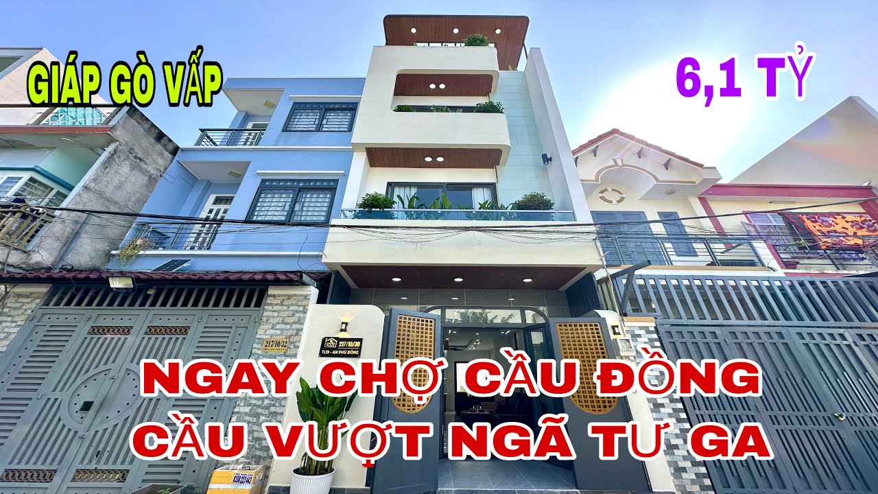 Bán nhà quận 12 (4009)nhà ngay chợ cầu đồng và cầu vượt ngã tư giáp gò vấp